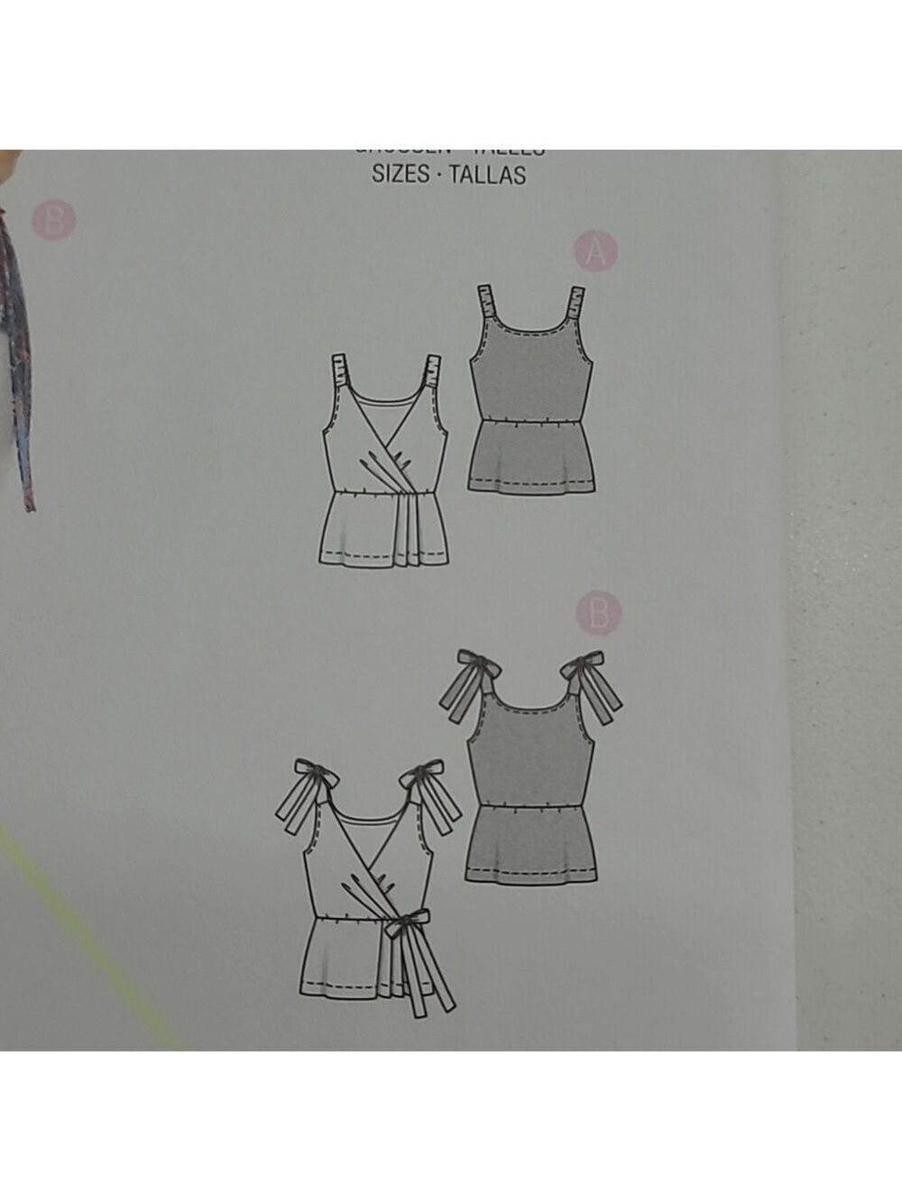 ✨4/$20✨ Burda 6232 Top sewing Pattern Uncut Size 8-18 DIY Supplies - Picture 5 of 6